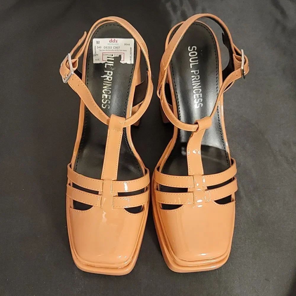 BRAND NEW SOUL PRINCESS BLOCK HEEL SANDAL S2 - Picture 3 of 16